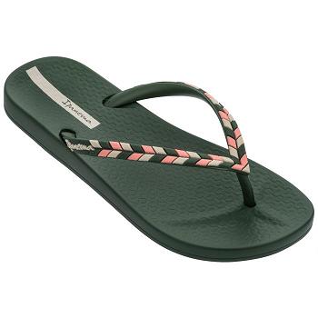 Ipanema Flip Flops Women Anatomic Lovely Feather Khaki 536072ZTP Ireland